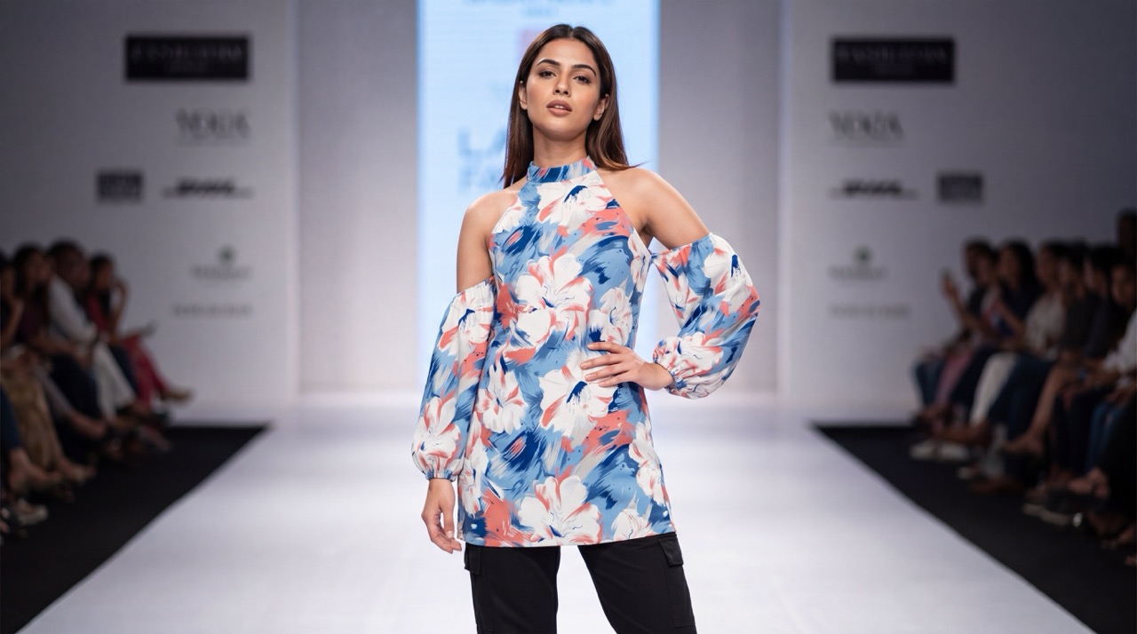 AI fashion editorial India — detail campaign frame by Aarla Nextech