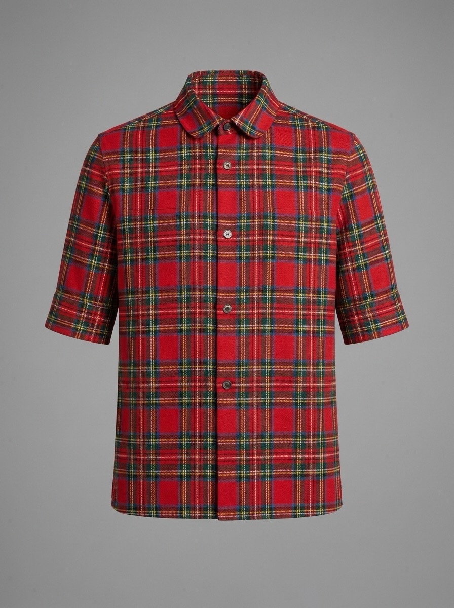 AI menswear photography India — half-sleeve shirt variant by Aarla Nextech