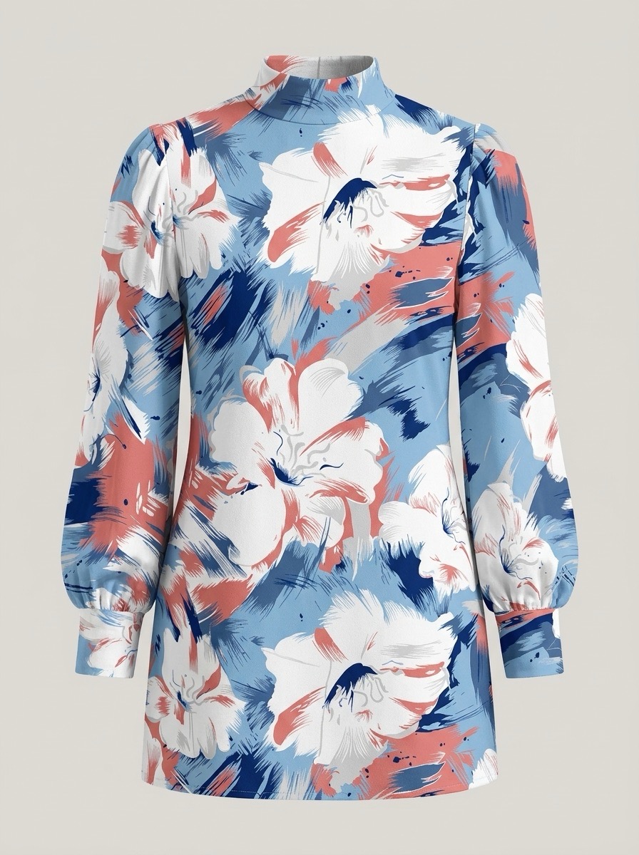 AI womenswear photography India — printed kurtha style 2 by Aarla Nextech